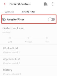 how to block websites on android