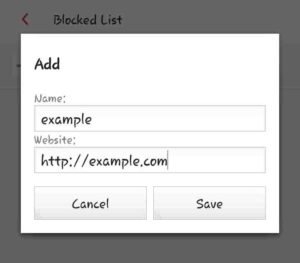 how to block websites on android phone