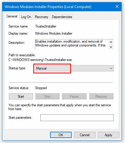 Disable Automatic Windows Update