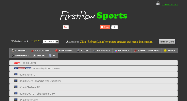 FirstRow Sports Streaming