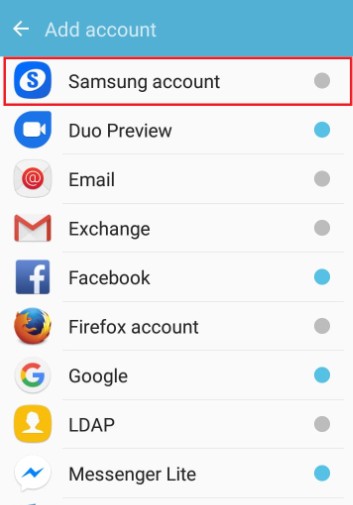 Samsung Account Notification
