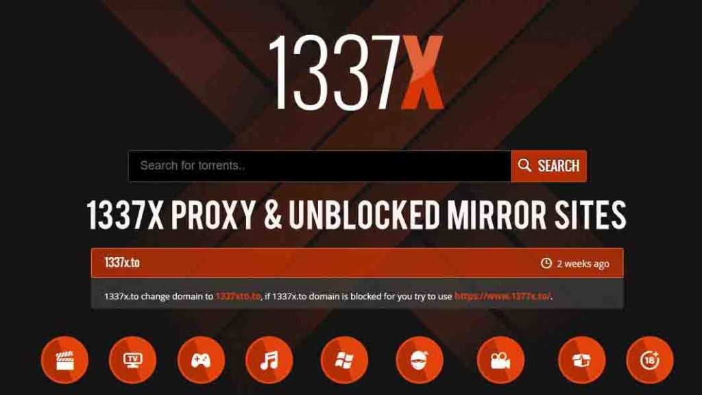 1337x Proxy & Unblocked Mirror Sites