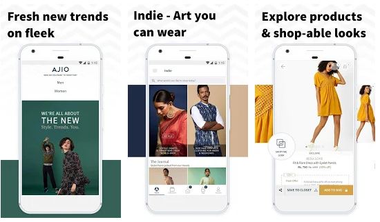 Ajio online shopping app for PC