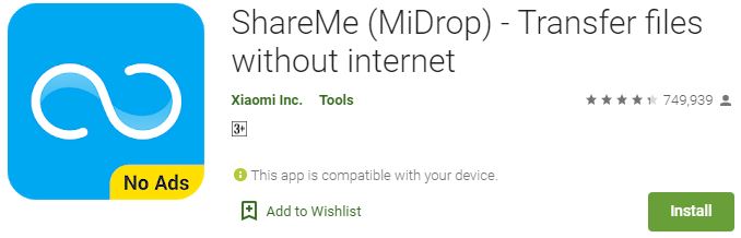 Download ShareMe (MiDrop) For PC