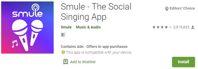 Smule app for PC