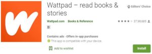 Download Wattpad app for PC