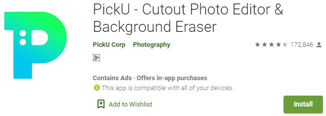 Download PickU Cutout Photo Editor For Windows