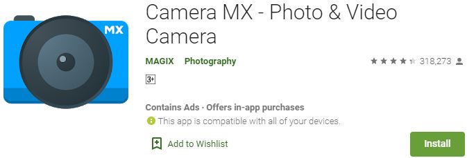 Download Camera MX For Windows