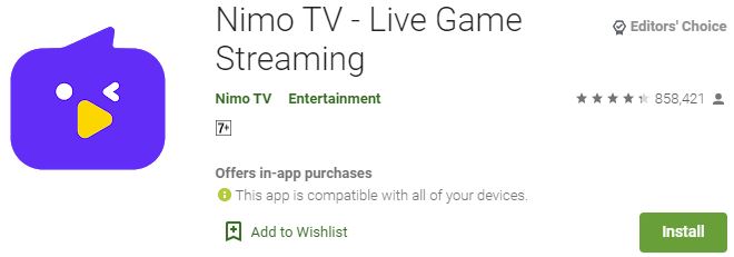 Download Nimo TV For Windows PC