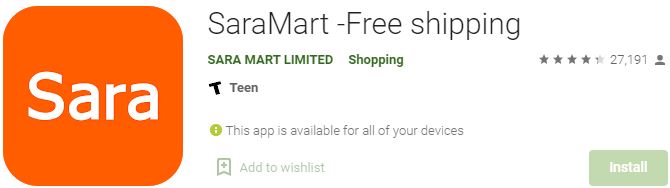 Download SaraMart -Free shipping For Windows