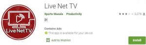 Download Live Net TV For Windows