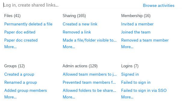 Team sharing reports in dropbox