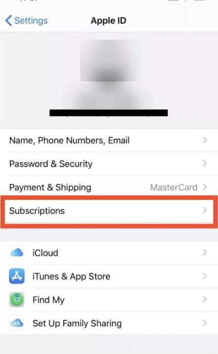 Cancel dropbox subscription on iPhone or iPad - Step 2