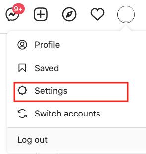 Click on Settings