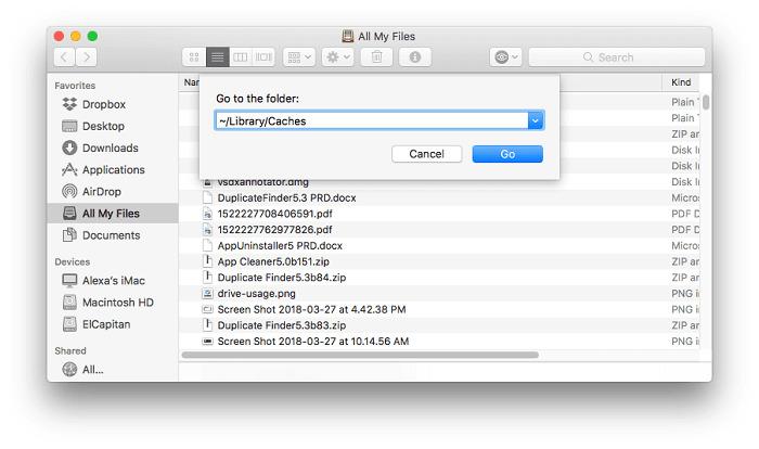 How to clean dropbox junk files on Mac Step 2